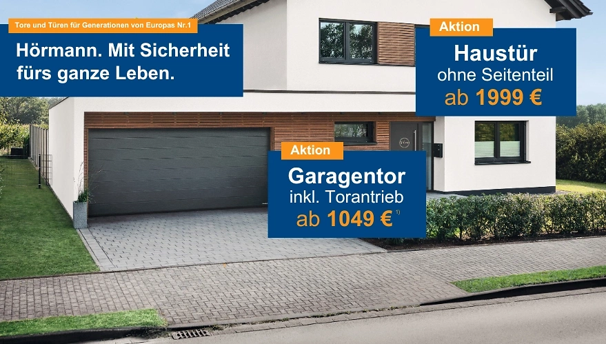 Hörmann Angebote Garagentor und Haustür