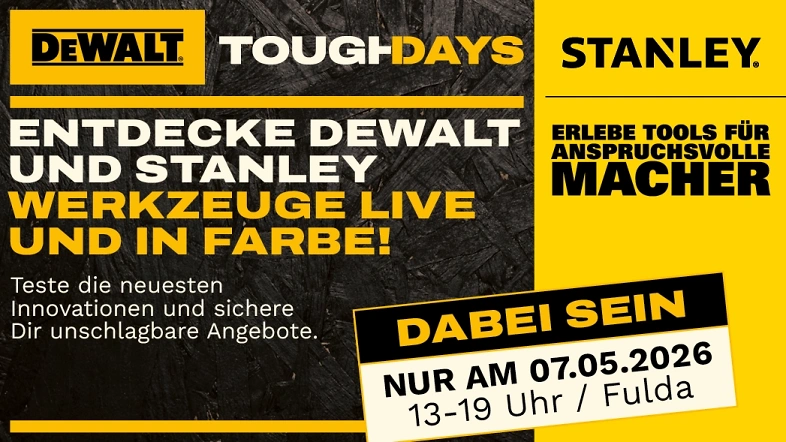 DeWalt Toughdays bei Leinweber am 07.05.
