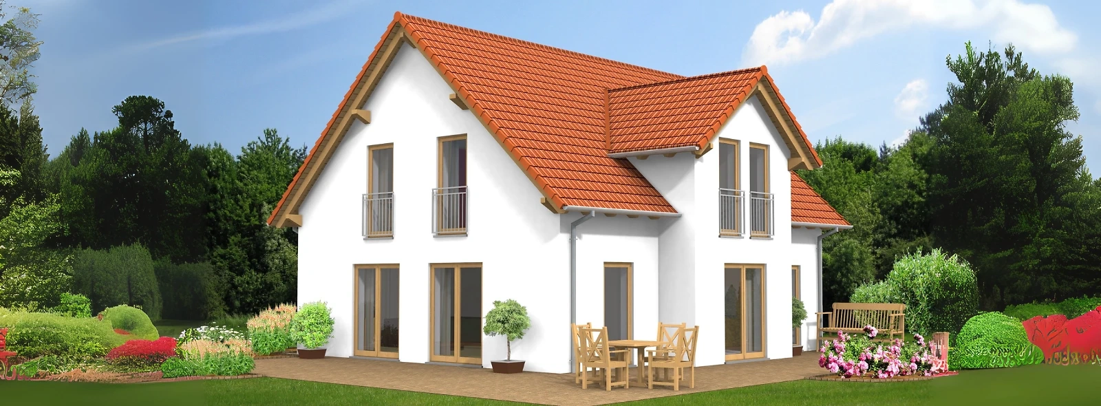 Einfamilienhaus Seitenansicht