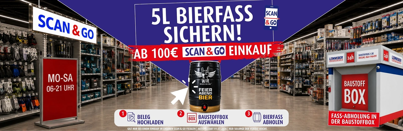 5 Liter Bierfass ab 100€ Scan&Go Einkauf
