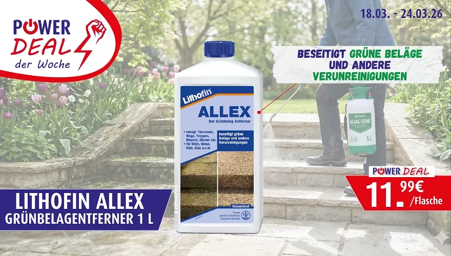 Powerdeal Lithofin Gr&uuml;nbelag-Entferner 1L f&uuml;r 11.99€