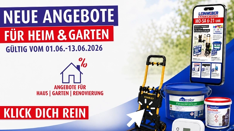 Angebote f&uuml;r Heim & Garten vom 01.06 - 13.06.2026