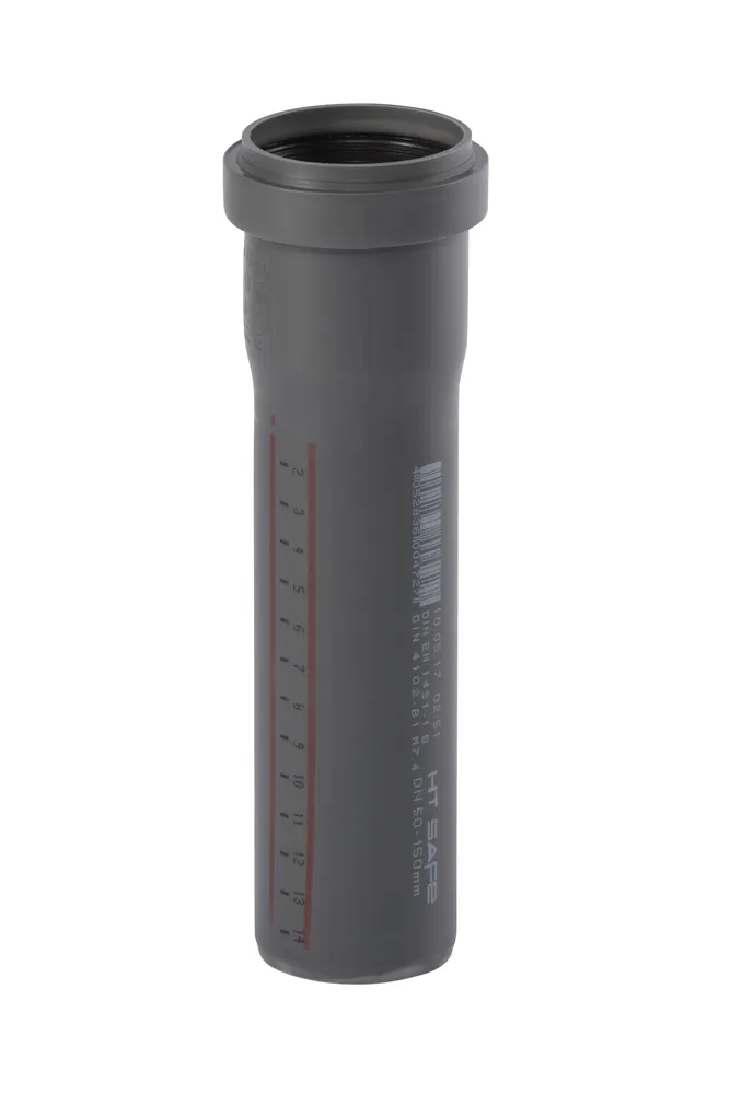 HTsafeEM Rohr mit Muffe DN 50 x 150mm