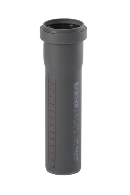 HTsafeEM Rohr mit Muffe DN 50 x 150mm