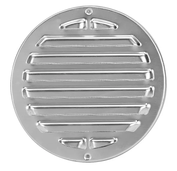 Wetterschutzgitter Alu wei&szlig; D100