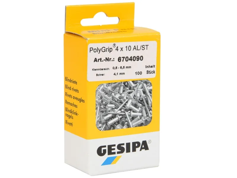 Polygrip Niete  4x10mm 100 Stk