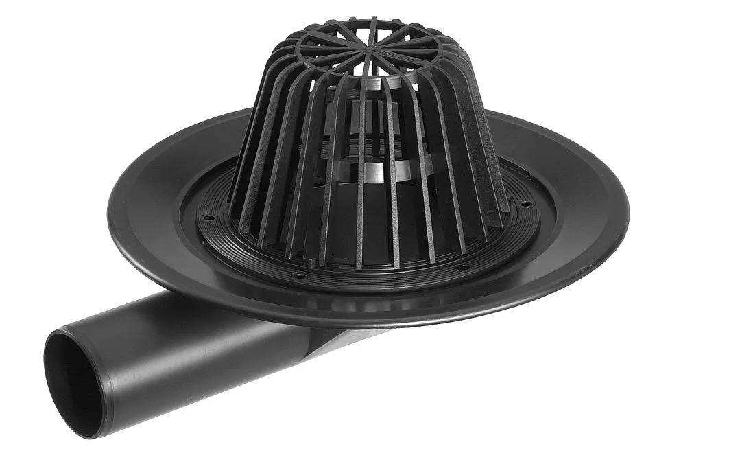 Flachdachablauf DN 50 mm / waagerecht