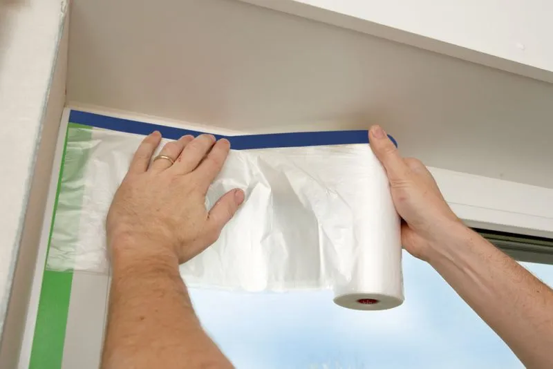 Stuck-Masker blau 1600mm 18m Typ 384