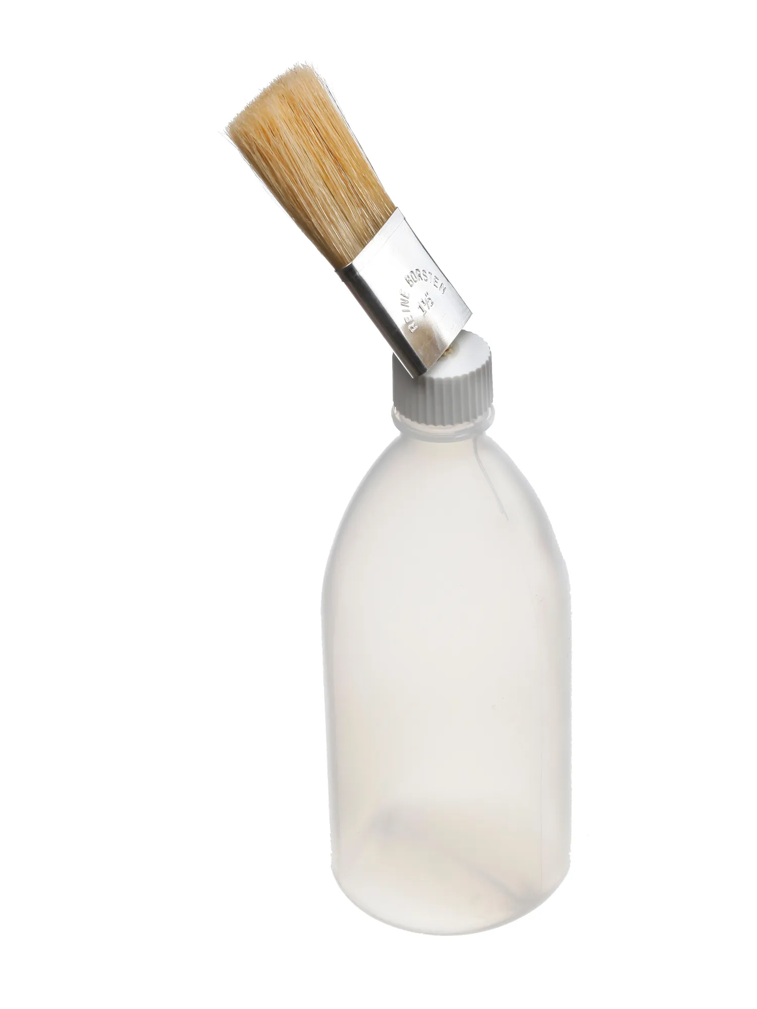 Pinselflasche 500 ml, mit gekr. Pinsel
