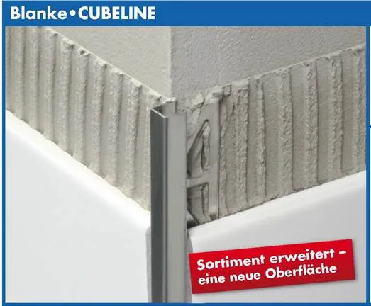 Blanke Cubeline Fliesenabschl.