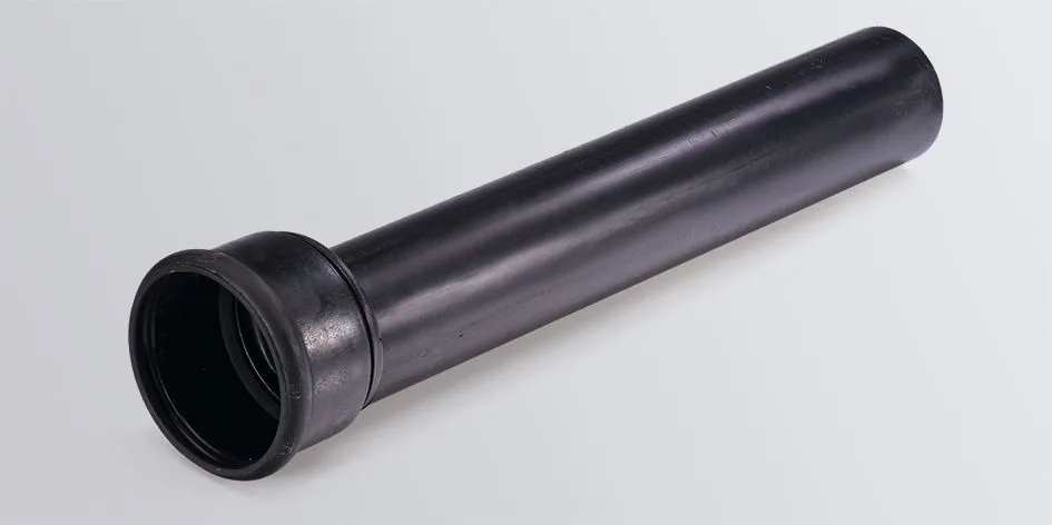 Grumbach Muffenrohr DN 90 aus PE schwarz