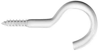 Schraubhaken KS weiss 65 mm (4 St&uuml;ck)