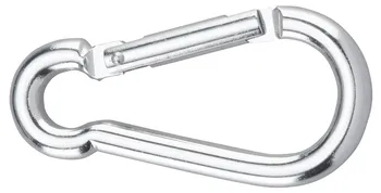 Karabinerhaken Alu silber elox. 8x80 mm