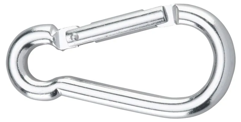 Karabinerhaken Alu silber elox. 8x80 mm