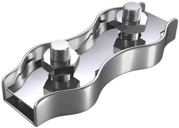 Duplex-Seilklemme Edelst. 4 mm (2 St&uuml;ck)