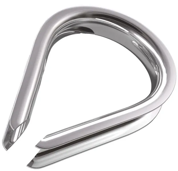 Kauschen Edelstahl f&uuml;r Seil bis 6 mm