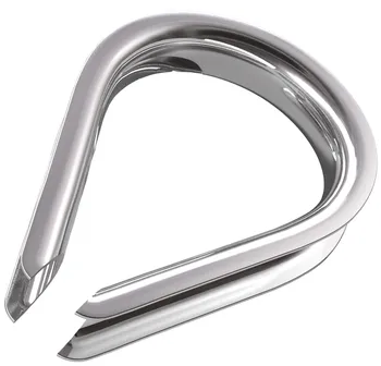 Kauschen Edelstahl f&uuml;r Seil bis 8 mm