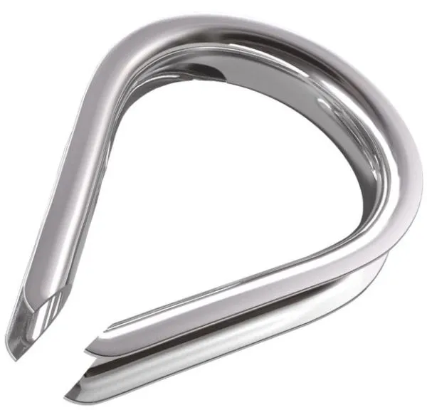 Kauschen Edelstahl f&uuml;r Seil bis 8 mm