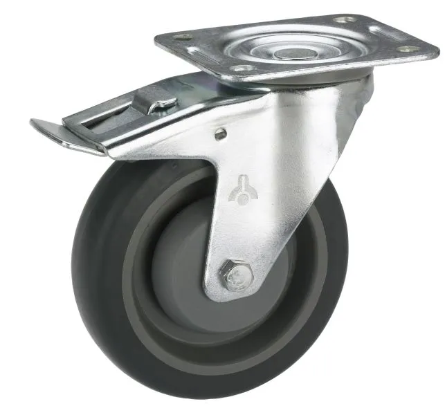 Lenkrolle TG 100x32mm Platte 100x85mm TF