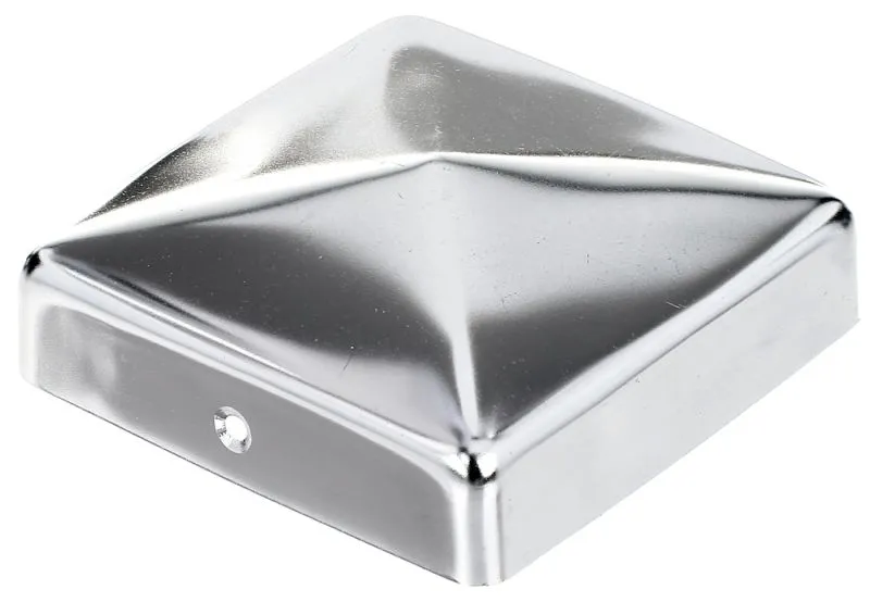 Pfostenkappe flach rostfrei 90x90 mm