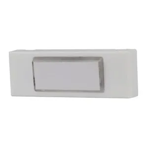 Klingel-Taster wei&szlig; AP m.Namenschild