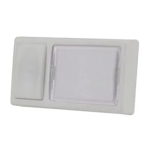 Klingel-Taster wei&szlig; AP m.Namenschild