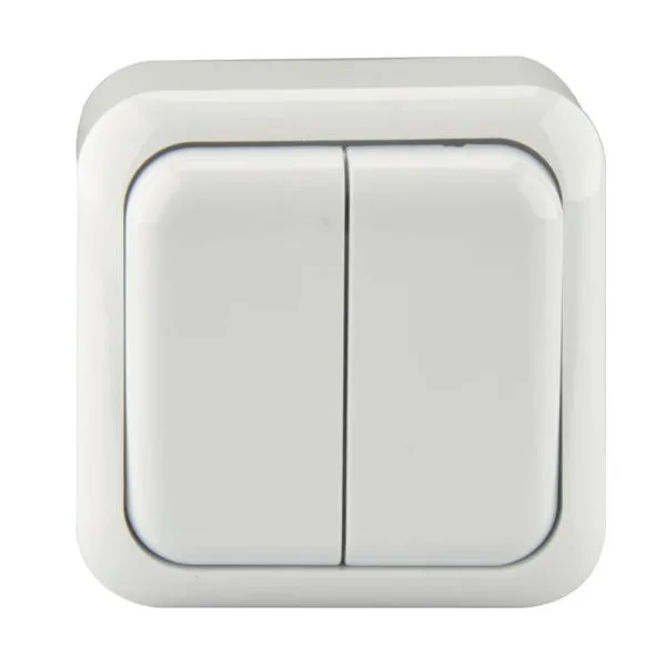 Serienschalter wei&szlig; AP Standard