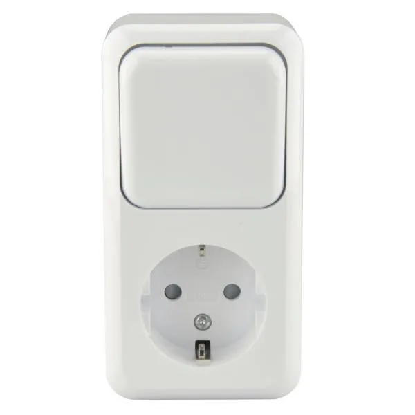 Kombidose Steckdose/Wechselschalter