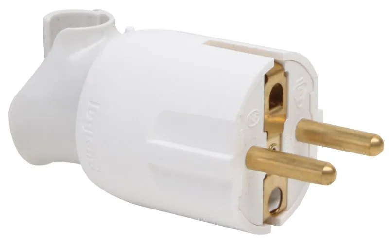 Stecker Kabeleinf&uuml;hrung drehbar wei&szlig;