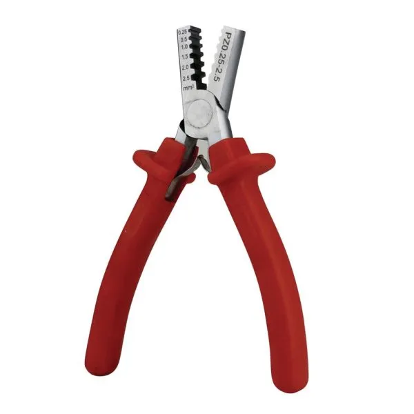 Aderendh&uuml;lsen-Presszange f&uuml;r 0,25-2,5mm&sup2;