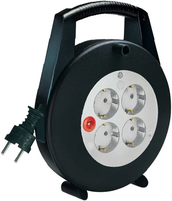 Kabelbox 4-fach, 5 m, schwarz