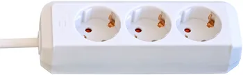 Steckdosenleiste Eco-Line 3f. weiss 3m