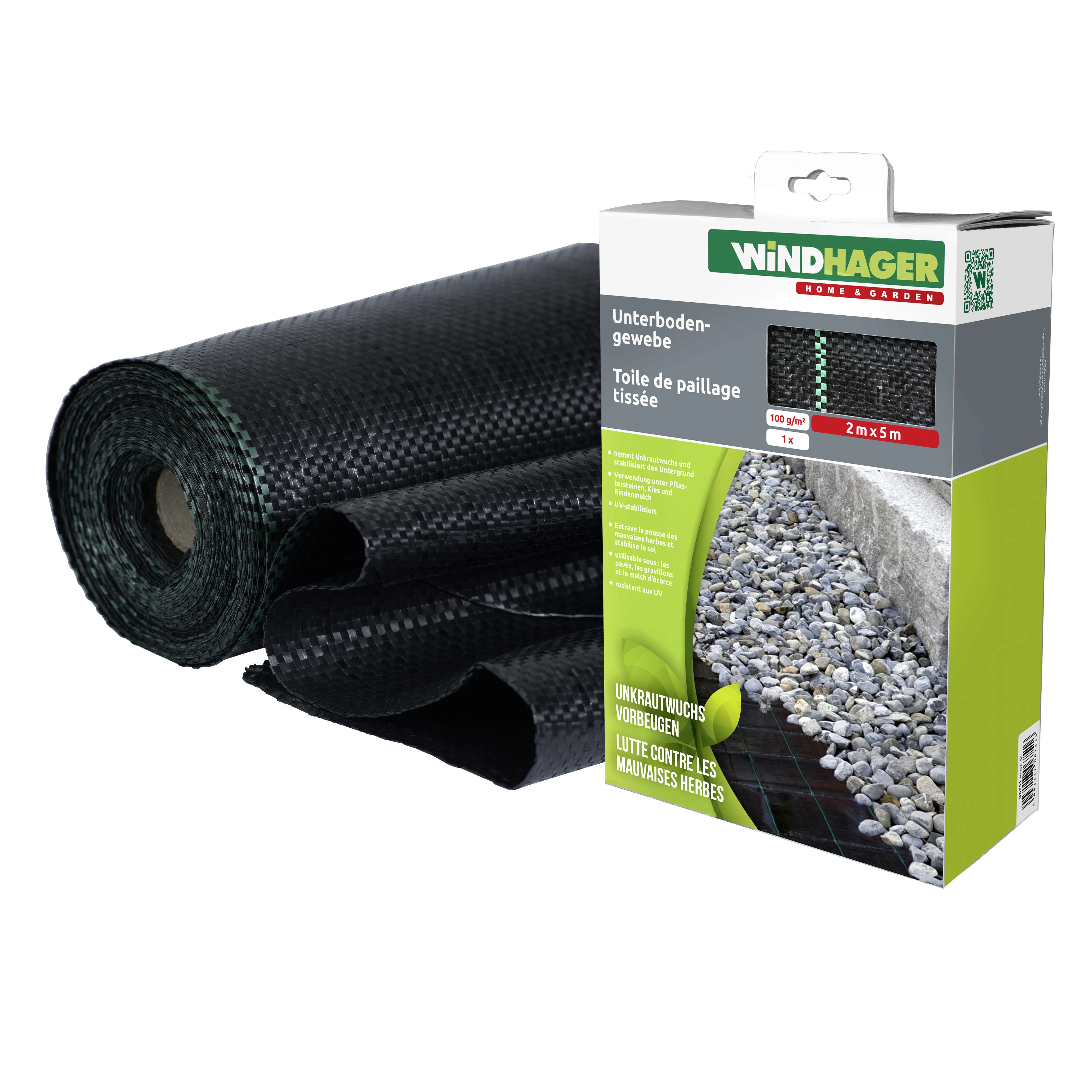 Unterboden-Gewebe 5x2m 100g/m&sup2;