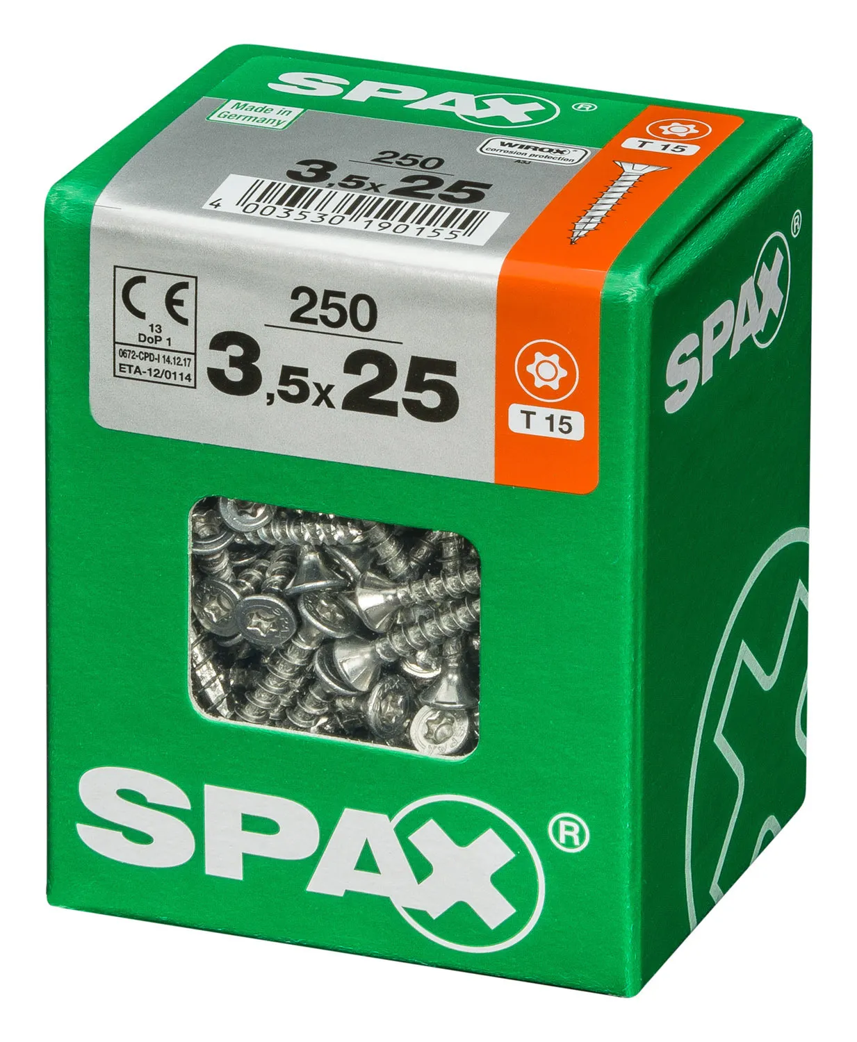SPAX TRX Senkkopf WIROX 3,5x25 L 250 St.