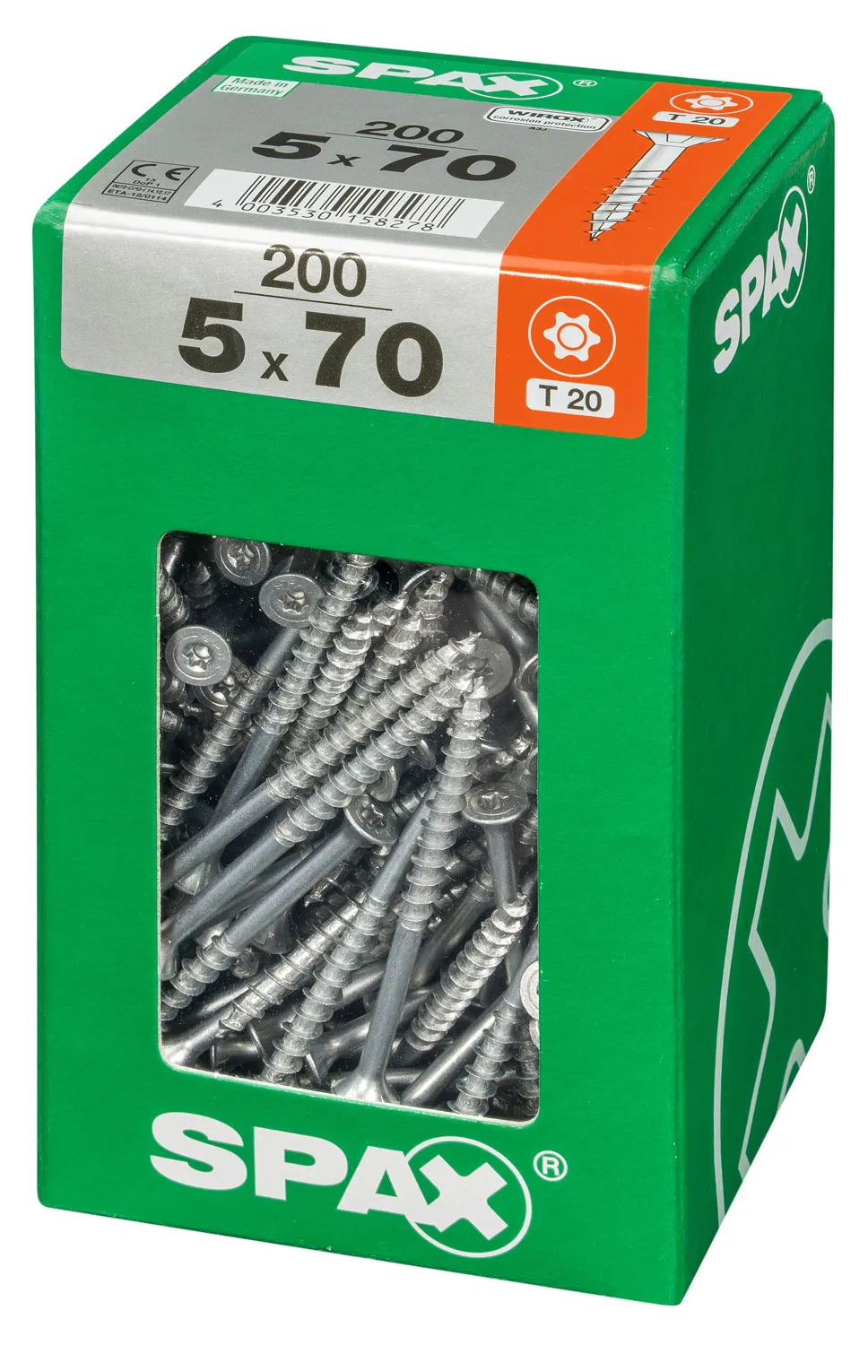 SPAX Unischraube 5 x 70 mm XL, 200 St.