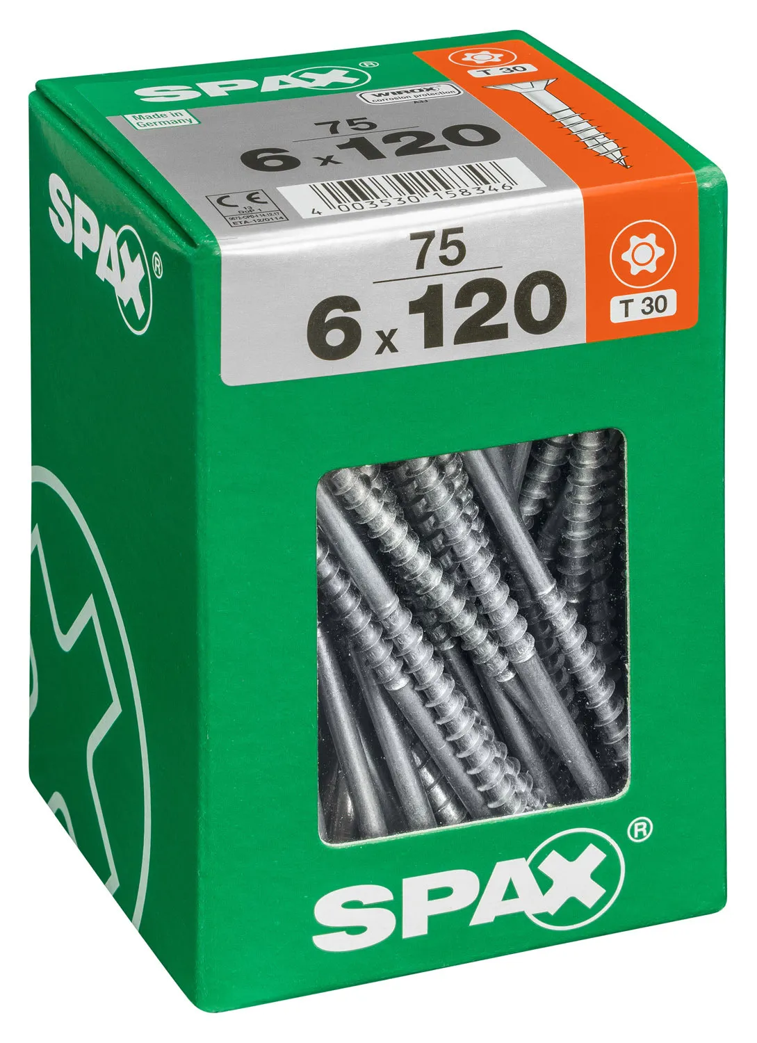 SPAX Unischraube 6 x 120 mm XL, 75 St.