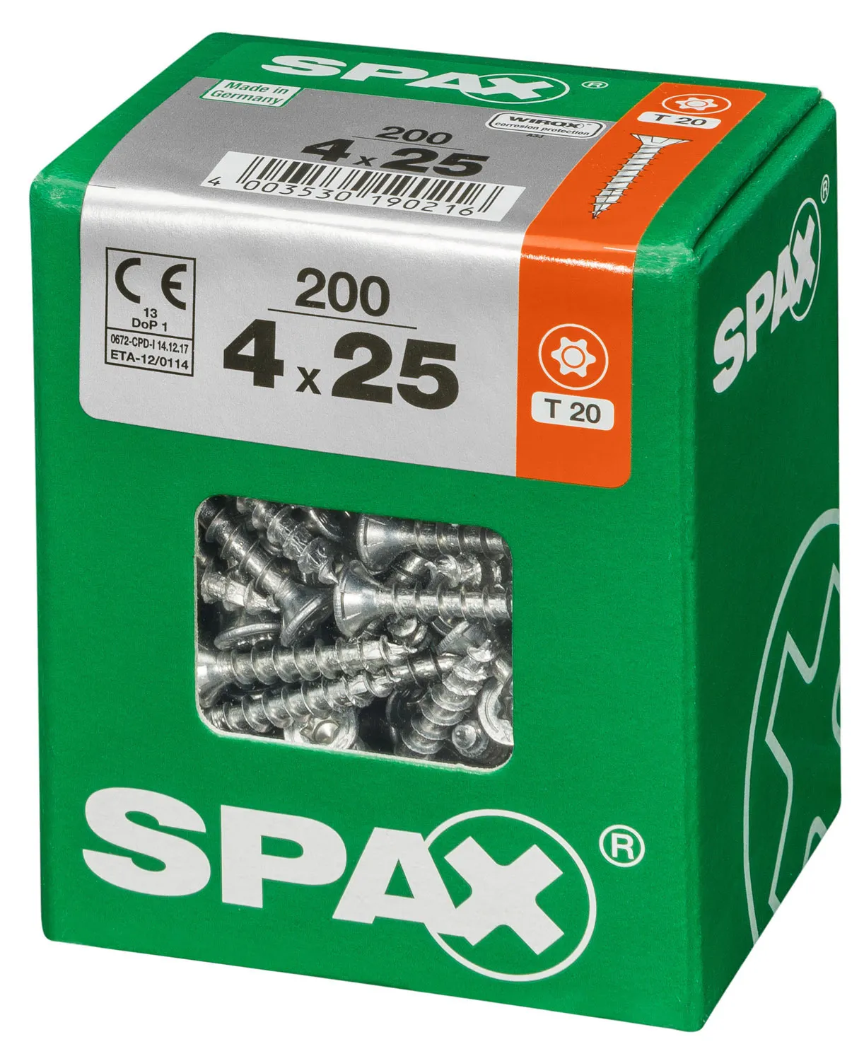 SPAX Unischraube 4 x 25 mm L, 200 St.