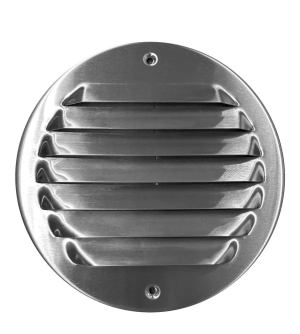 Wetterschutzgitter Edelstahl D 100 mit