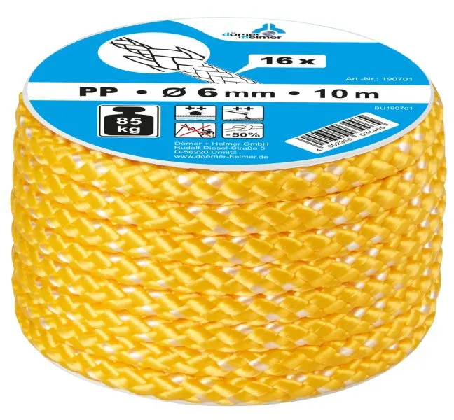 Kernmantelseil Polypr. gelb &Oslash;6 mm/10 m