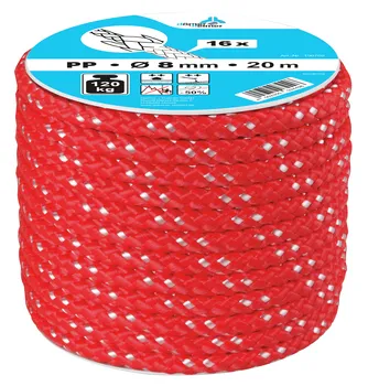 Kernmantelseil Polypr. rot &Oslash;8 mm/20 m