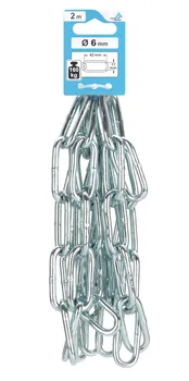 Rundstahlkette C-60 vz. &Oslash;6,0x42 mm/2 m