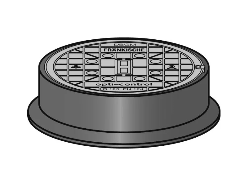 Opti Dr&auml;n Guss Abdeckung DN 315