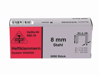 Hawe Tackerklammern 53 Stahl 8 mm