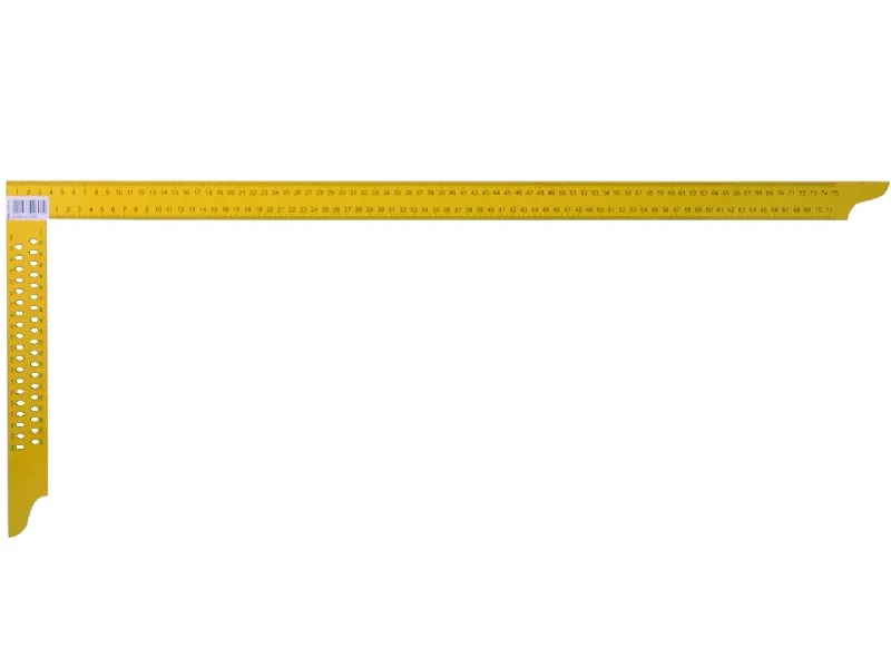Zimmermannswinkel gelb mit Skala 800 mm