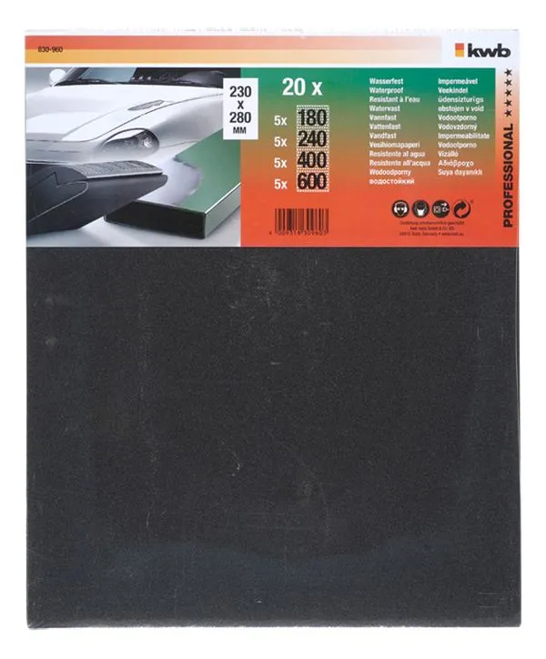 Schleifbogen wasserfest sortiert 20Blatt