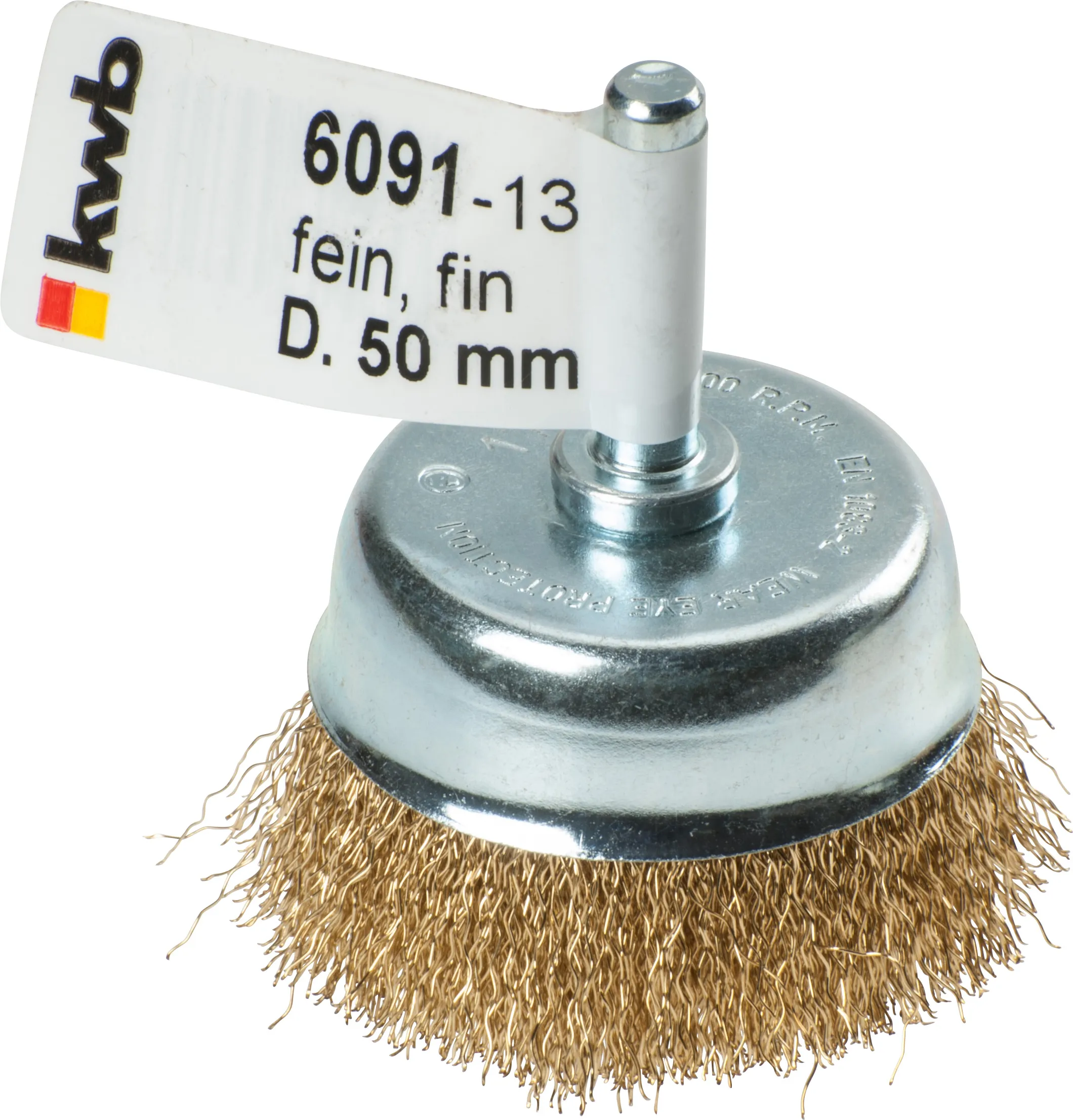 Topfb&uuml;rste Messing 50 mm, fein