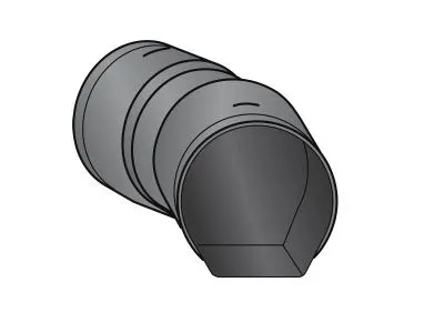 Strasil-Bogen 45&deg; DN 100