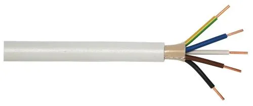 Feuchtraumleitung Nym-J 5 X 1,5 grau