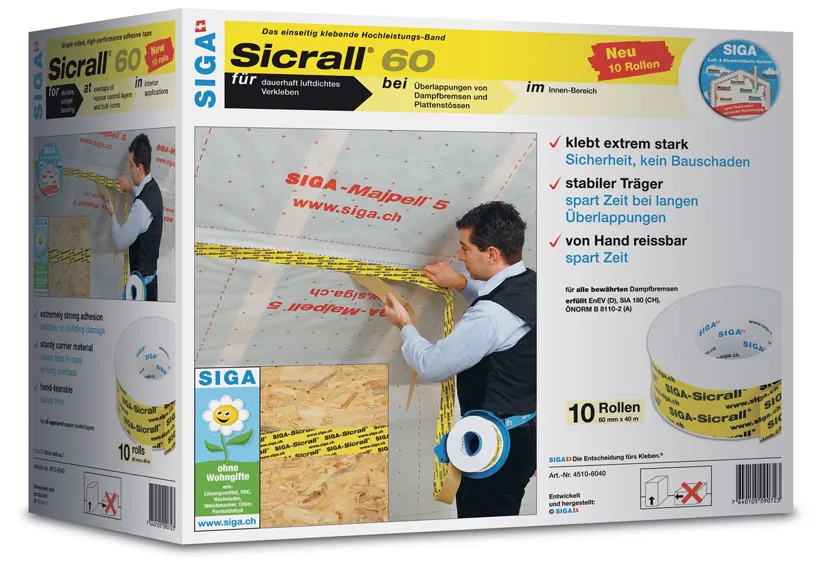 Siga Sicrall Klebeband f&uuml;r &Uuml;berlappungen