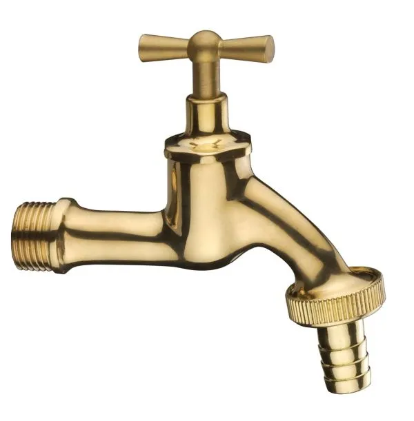 Auslaufventil 1/2 Knebel MS poliert